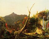 Mount Paintings - Autumn Landscape Mount Chocorua by Thomas Cole